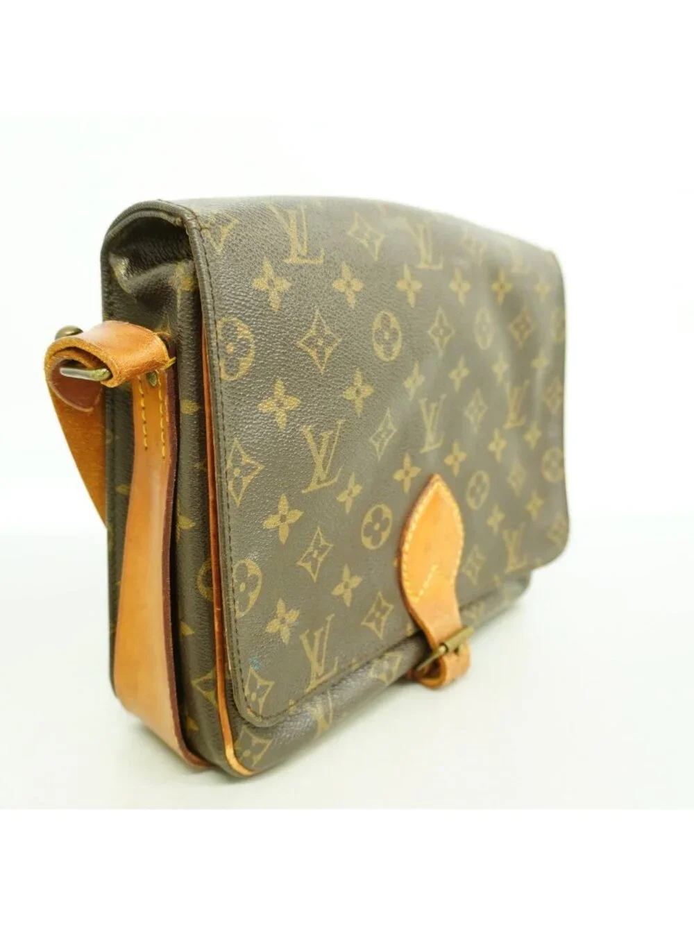 Louis Vuitton Shoulder Bag Monogram Cartesiere GM Brown